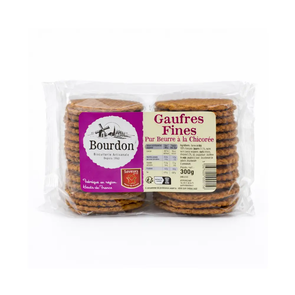 Gaufres à la chicorée LUTUN - Recette artisanale - 300 g