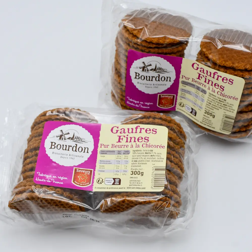 Gaufres à la chicorée LUTUN - Recette artisanale - 300 g – Image 2