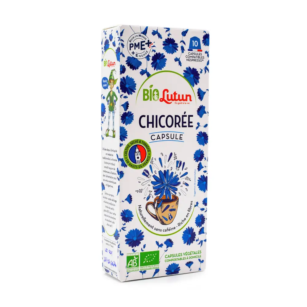 Capsules 100 % chicorée BIO - Sans caféine - Compatibles Nespresso - x10