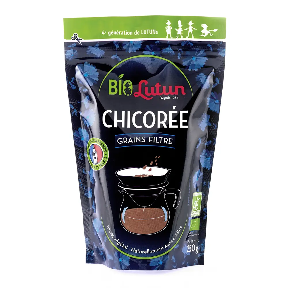 Chicorée en grains BIO - Goût intense - Sans caféine - 250 g